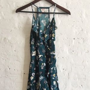 Floral wrap dress